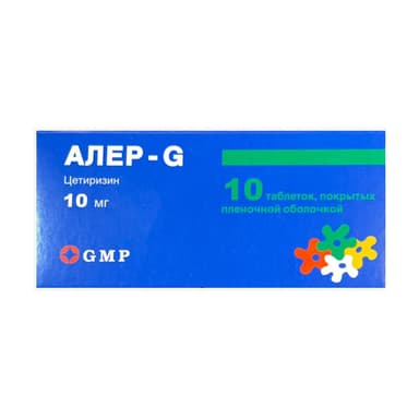 Aler-G 10 mg — packaging