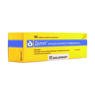 Dolgit 5 g/100 g, cream for external use — packaging