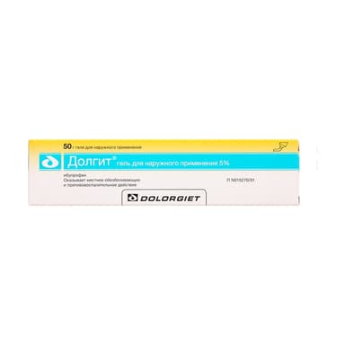 Dolgit 5 g/100 g, gel for external use — packaging