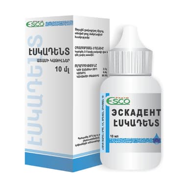 Escadent dental drops — packaging