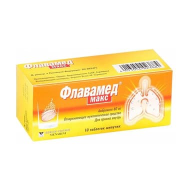 Flavamed effervescent tablets 60 mg — packaging
