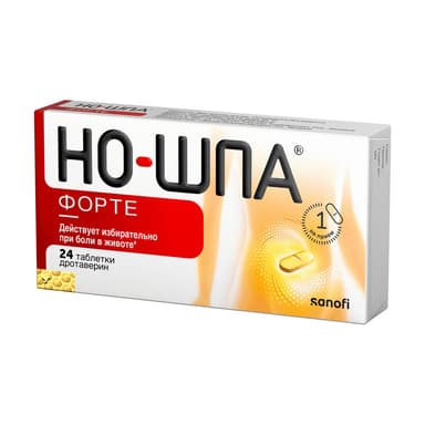 Но-шпа форте 80 мг — упаковка