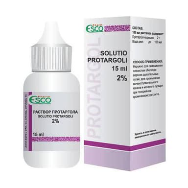 Solution Protargol 2% — packaging