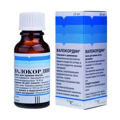 Valocordin 18.4 mg/ml + 18.4 mg/ml — packaging